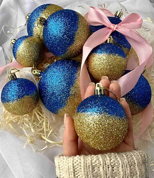 image of new year decoration bulbs