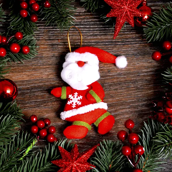 image of textile santa